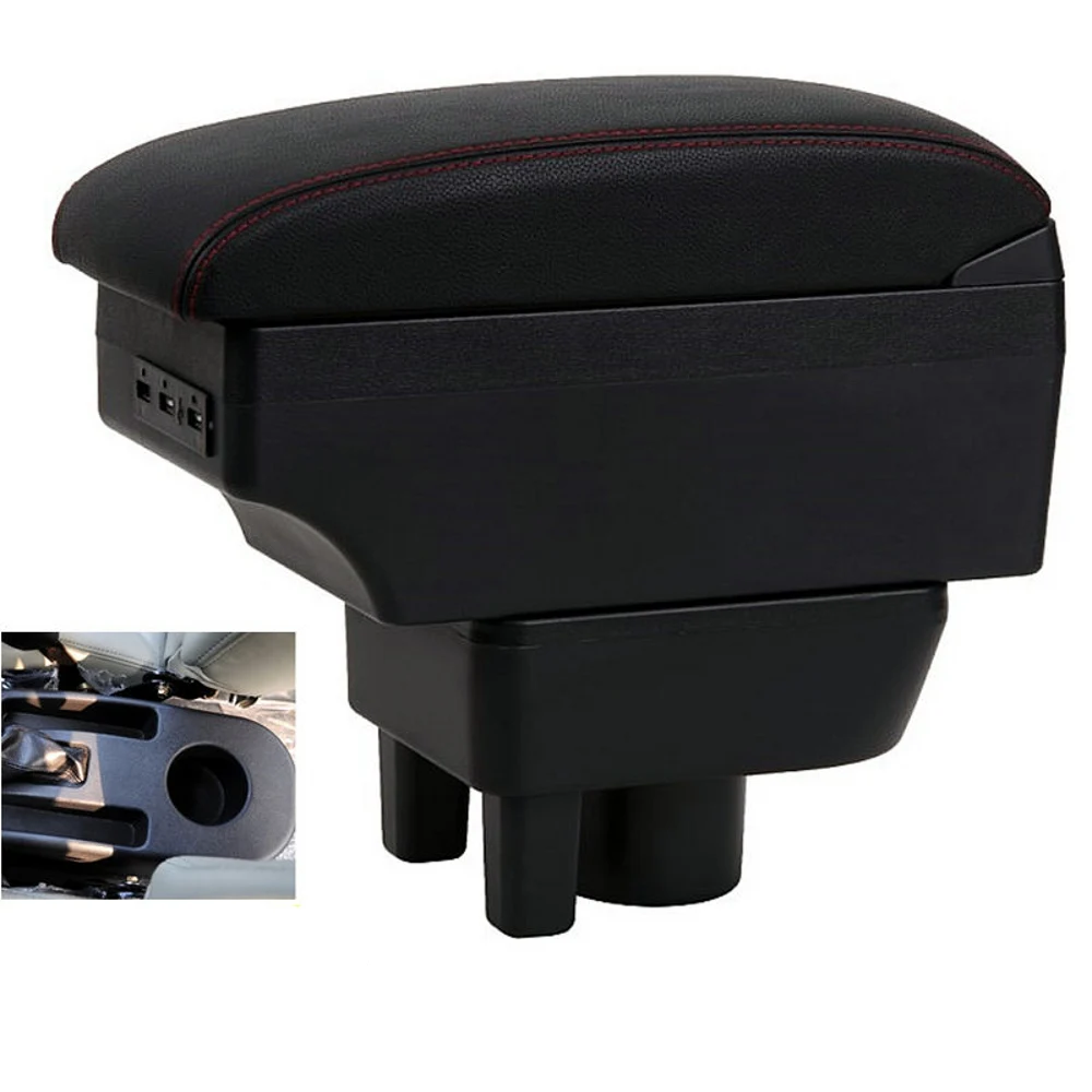 

For New Geely CK Armrest Box Car Center Console Storage Space Case Elbow Rest with Cup Holder USB Interface