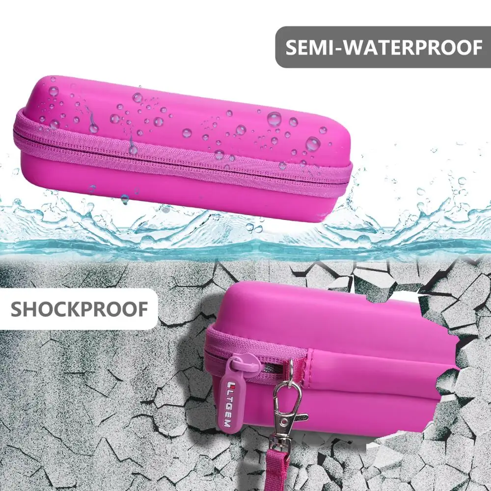 LTGEM Waterproof EVA Hard Case for LeapFrog Leap-Start Go System-Pink