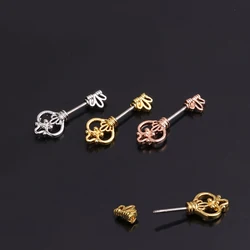 1 PCS Fashion Vintage Key Shape Ear Bone Cuff Stud Earring Piercing Screw Ear Jewelry