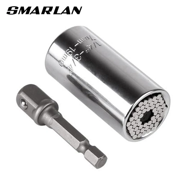 SMARLAN Universal ประแจแรงบิด7-19Mm Socket Head Multifunctional Universal แบบพกพาอเนกประสงค์อุปกรณ์ทำมือชุด