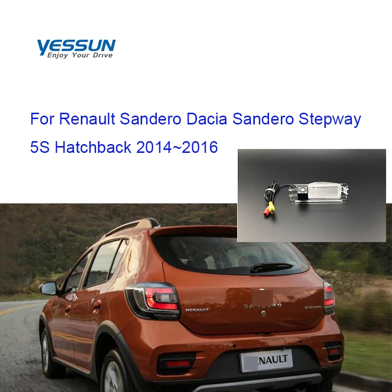 

Автомобильная задняя камера для Renault Sandero/Dacia Sandero Stepway II Stepway 2 5S Hatchback 2012 ~ 2019 NTSC камера заднего вида