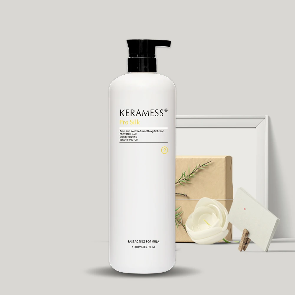 KeraMess Pro Silk Straightener Brazilian Keratin Treatment Hair Straightening Cream Curly Hair Correction Product To Straighten - Image 4