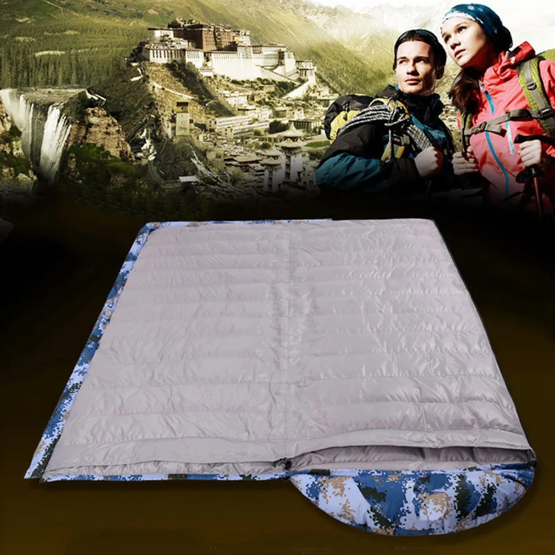 Athenaegis-White Duck Down Sleeping Bag for Adults, Breathable, Waterproof Filling, New Style, 1500G, 1800G, 2000g