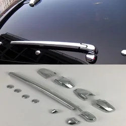 For Kia Sportage 2007 2008 2009 2010 ABS Chrome Rear Window Wiper Decoration cover trims Car Styling Auto Accessories 12 pieces