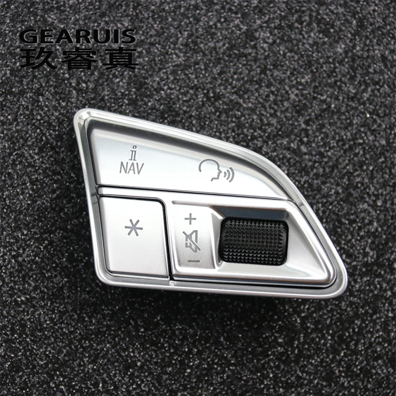 Car styling Atuo steering wheel switch buttons Trim decoration Frame Covers stickers for Audi A3 8V S3 Interior Accessories