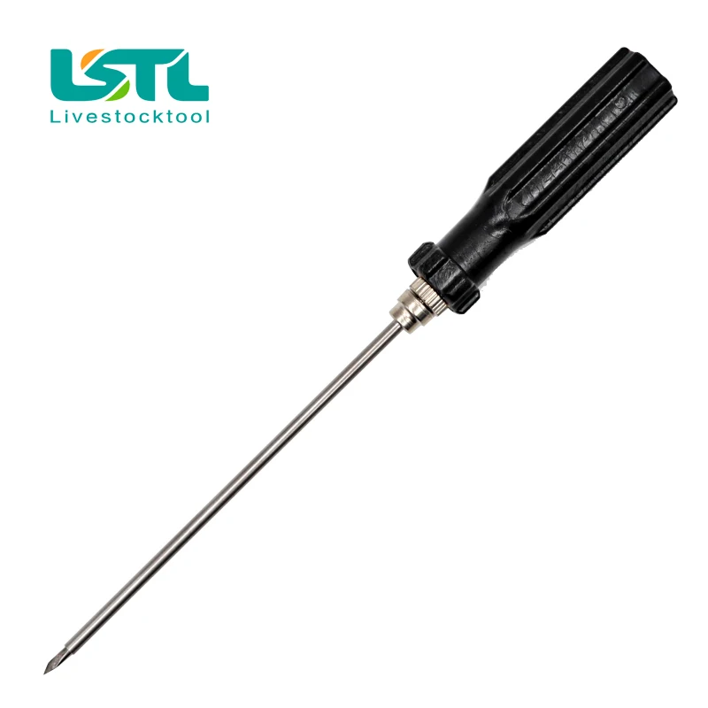 Livestock Cattle Pig Trocar Needle Stainless Steel Veterinary Trocars Deflation Needle Cow Sheep Rumen Puncture exhaust needles