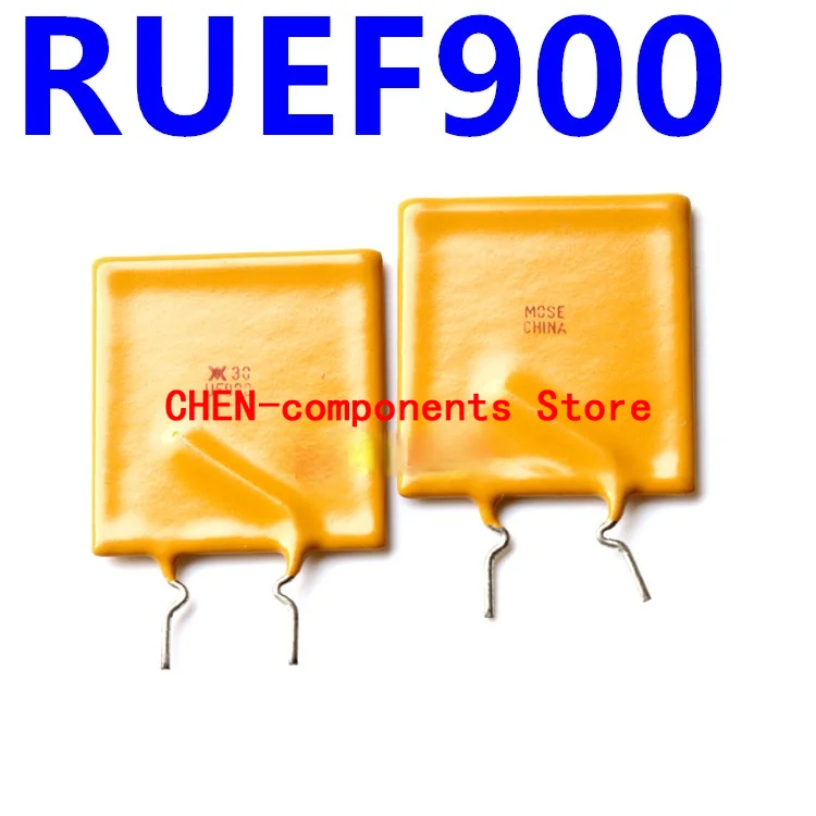 10Pcs Pptc Zelfherstel Zekering RUEF900 9A 30V Rechte Insert