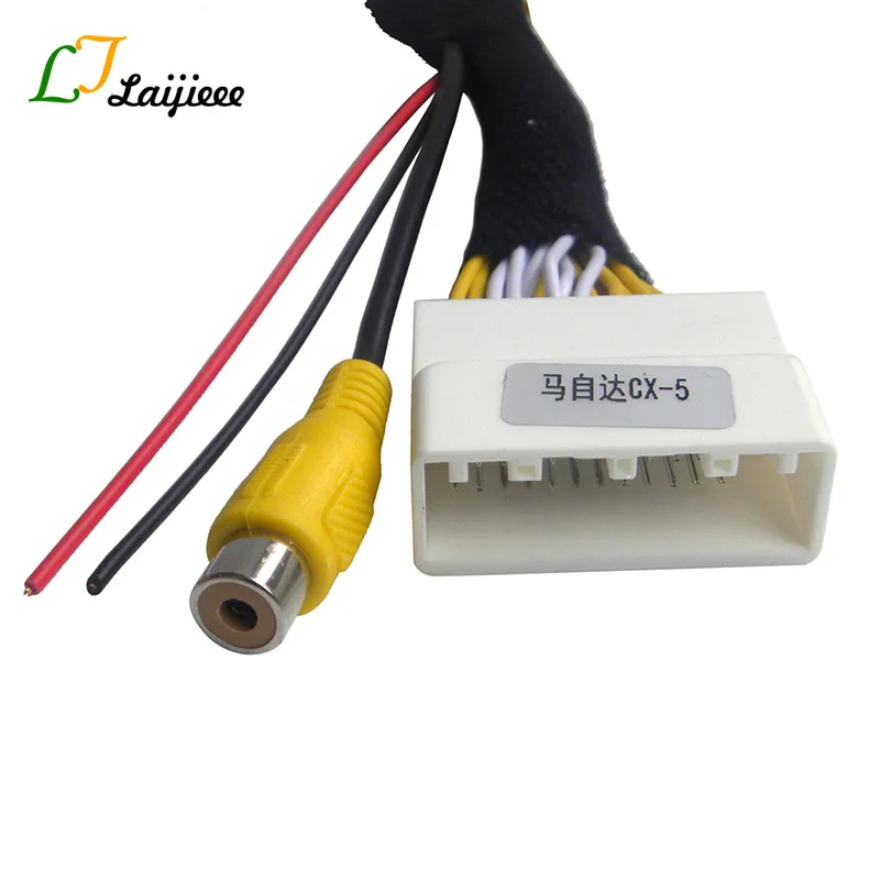28Pin Connection Cable For Mazda 2 3 6 CX-5 Demio Axela Roadster MX-5 Miata For Fiat 124 Spider Reversing Camera To OEM Monitor