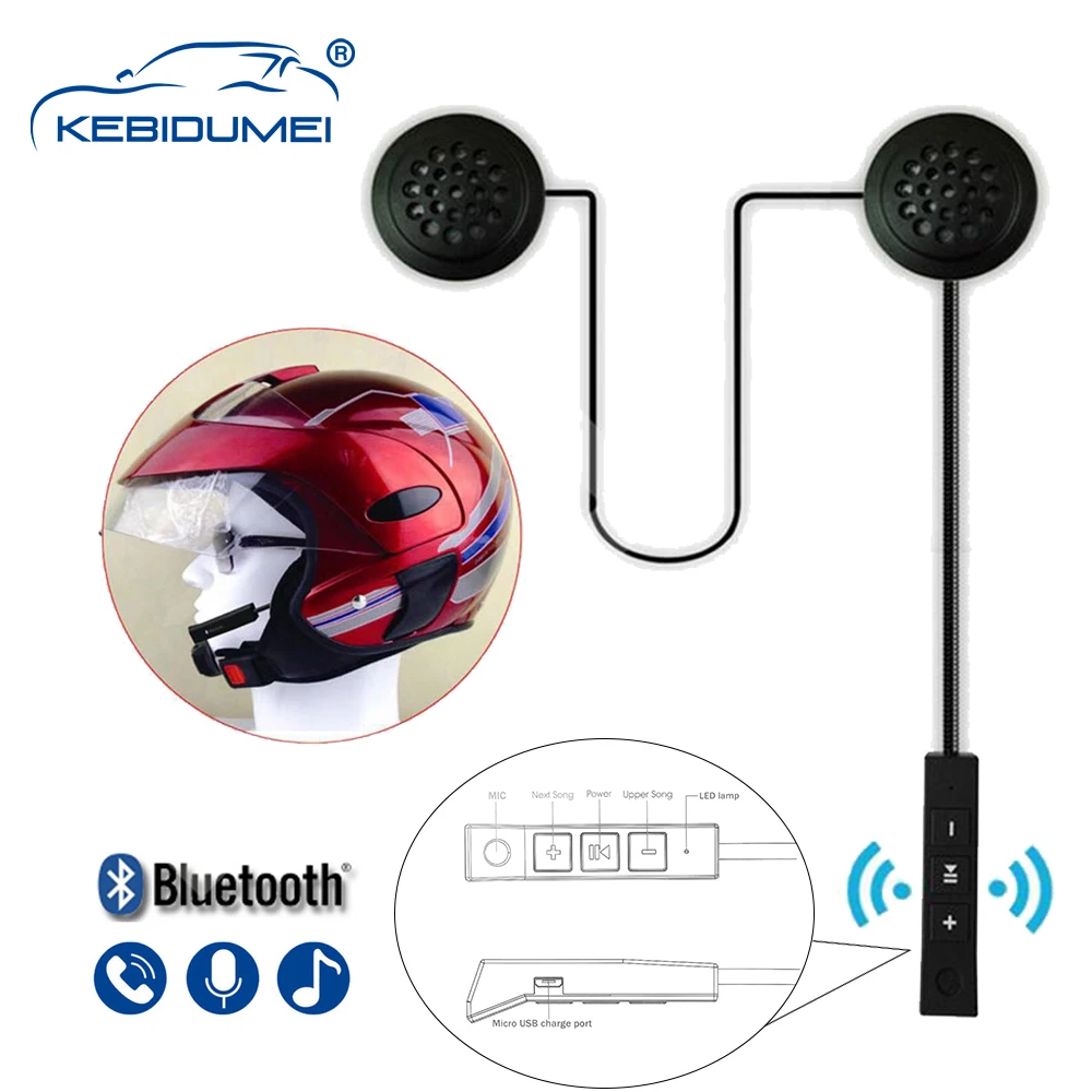 Motorcycle Wireless Bluetooth Helmet Headset Hands-free Telephone Call Kit Stereo Anti-interference BT11 Headset