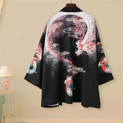 Traditionellen Haori Kimono Japanischen Stil Samurai Kleidung кимоно японский стиль Männlich-weibliche Hohe-qualität Täglichen Straße Lounge