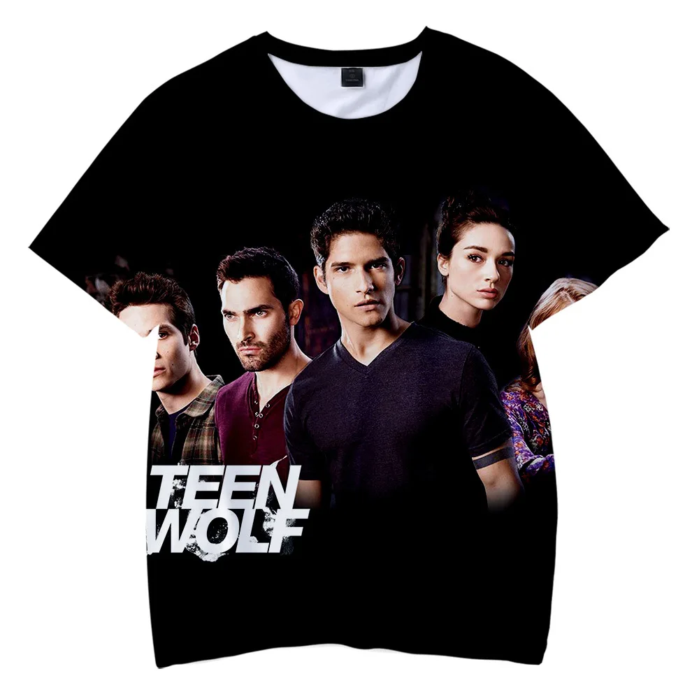 TV Series Teen Wolf 3D Printed T Shirt Women Men Summer Fashion Popular Casual Funny Short Sleeve Oversize Top