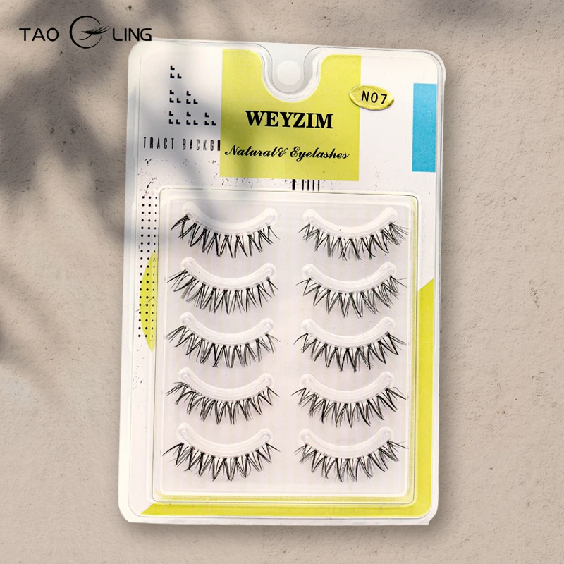 

MAGT 5 Pairs Makeup Eyelash Natural extension Hand Made Soft False Eye Lash Professional Auto-Blooming Eyelashes Beauty Tools