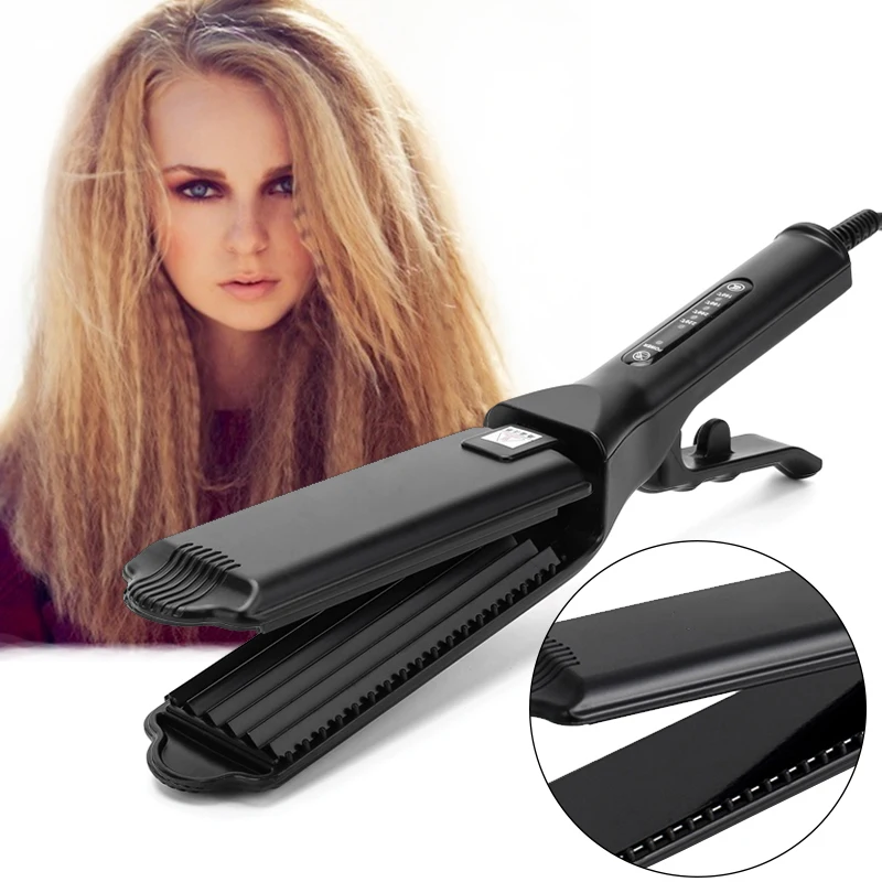 

Professional Hair Straightener Hair Crimper Curling Iron Ceramic Chapinha Straight Corrugated Curling Hair Fluffy Hairstyle Iron