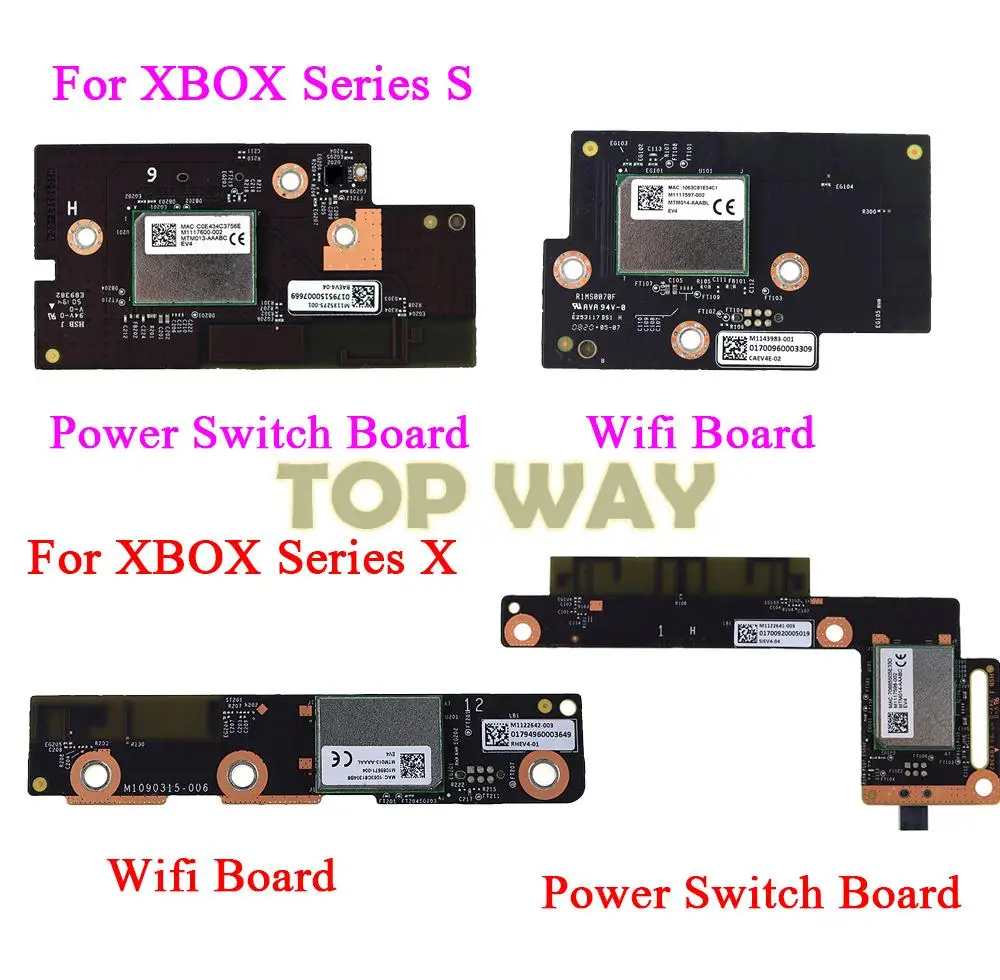 10 шт. для XBOXSeries X XSX плата включения и выключения печатной платы для консоли XBOX серии S XSS Wi-Fi Bluetooth-совместимая плата