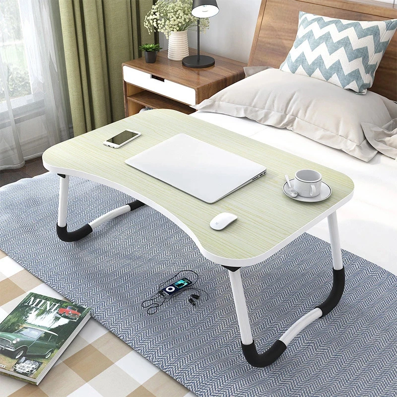 Home Folding Laptop Desk for Bed & Sofa Laptop Bed Tray Table Desk Portable Lap Desk for Study and Reading Bed Top Tray Table