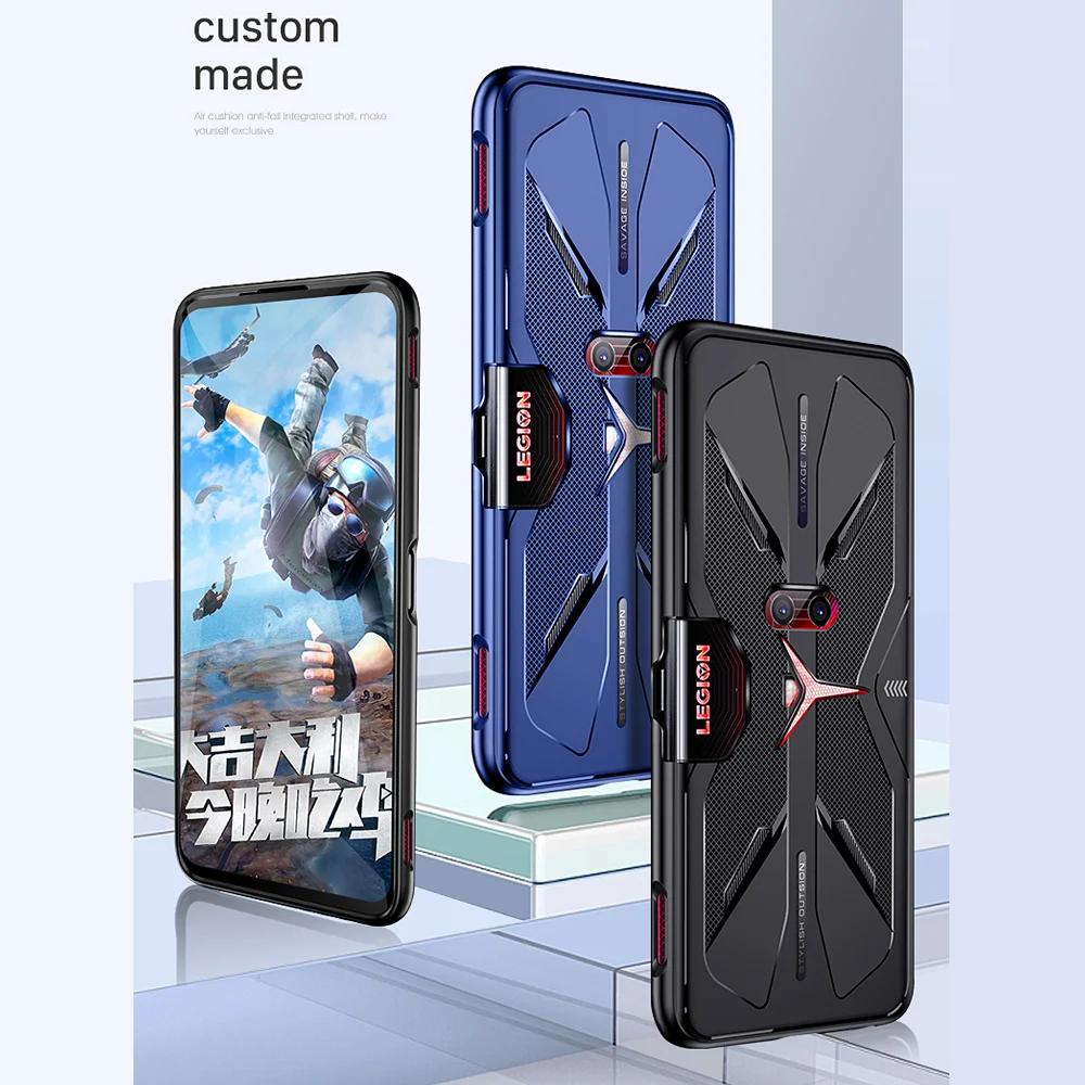 Shockproof TPU soft phone Cases For Lenovo Legion Phone Duel Case shell Heat Dissipation Cover For Lenovo Legion Pro 5G case