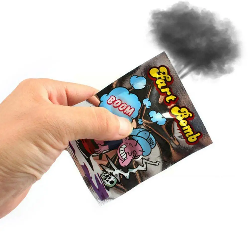 1pc Funny Fart Bomb Bags Stink Bomb Smell Funny Gags Tricky Toy Joke And Jokes Fool Non-toxic Toy Gag Toy Practical Safety I5n5