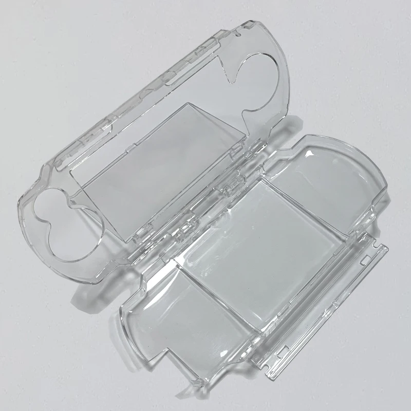 เคสฝาแข็งคริสตัลใสป้องกันการกระแทกแม่พิมพ์กล่องพกพาสำหรับ PSP1000