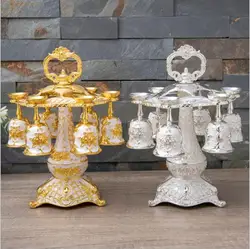 Europe Metal Decorative Wiskey Cups, Whisky Vodka Cup, Gold and Silver, Decoration for Whisky, JB011, 6 cups/Set
