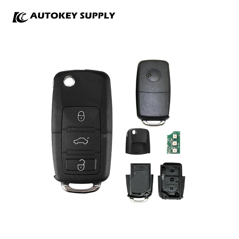 For Vw Face To Face 3 Buttons Ask 433Mhz (Ordinary Copy)  Autokeysupply AKVWC427