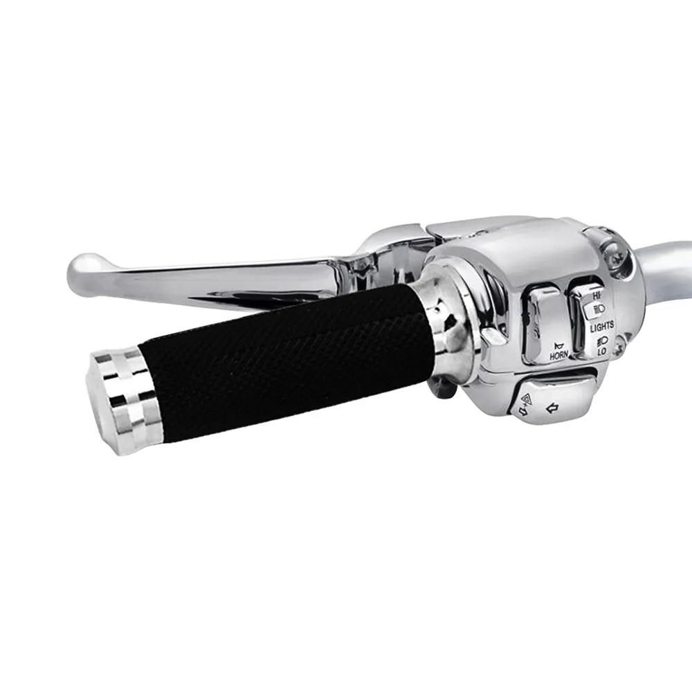 Motorcycle Electronic Throttle 1\'\'25mm Hand Grips Handle Bar Grip Chrome For Harley Fat Boy Breakout Touring Softail FLTRX FLHR