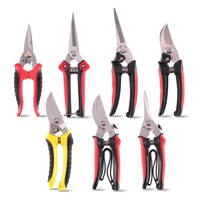 Garden Pruning Shears, Garden Clippers Plant Scissors Professional Bypass Pruner Tree Branch Cutter Plant Trimming Scissors 3PCS