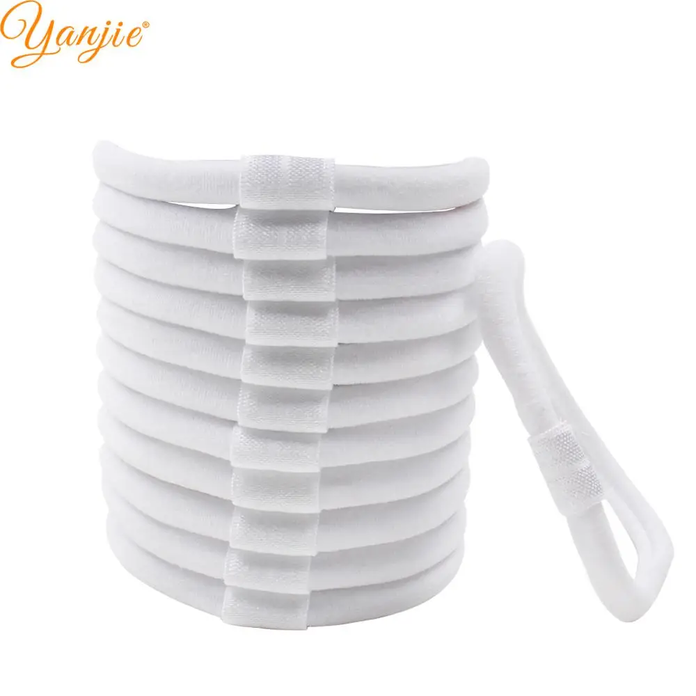 يانجي-عصابة رأس نايلون عملية للفتيات ، رباط شعر ناعم قابل للتبديل ، إكسسوارات شعر ذاتية الصنع ، أغطية رأس ، 12 + + + #4