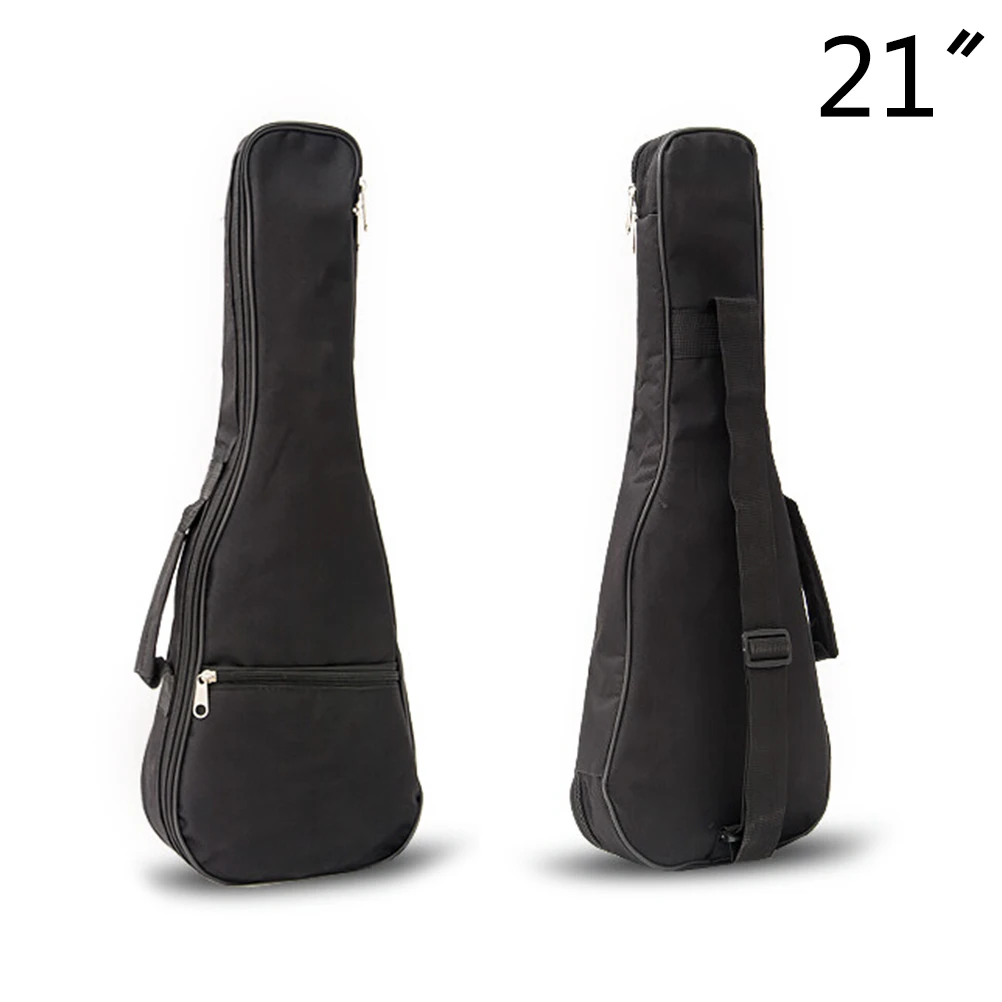 

Black 21" Guitar Bag Adjustable Shoulder Straps Guitar Carry Bags Soft Case Nylon oxford Ukulele Waterproof Guitar Cover Gig Bag