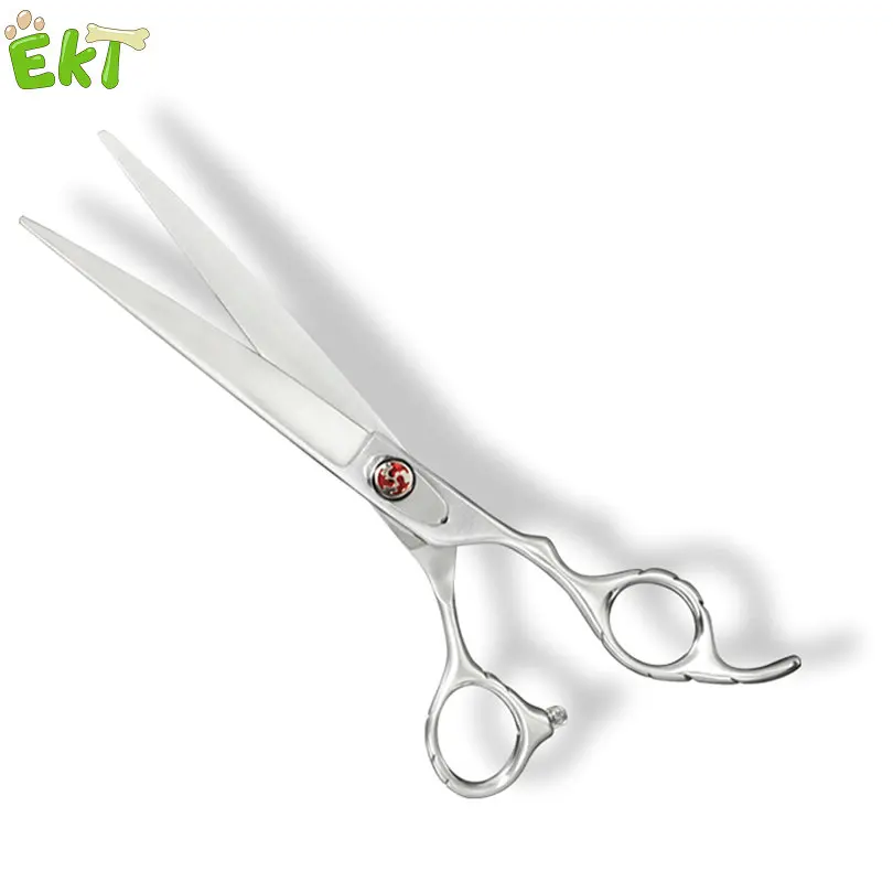 Ekthome ES10 Dog Grooming Accessories Shears Pet Curved Scissors SUS440C Doggy Hair Removal Tools