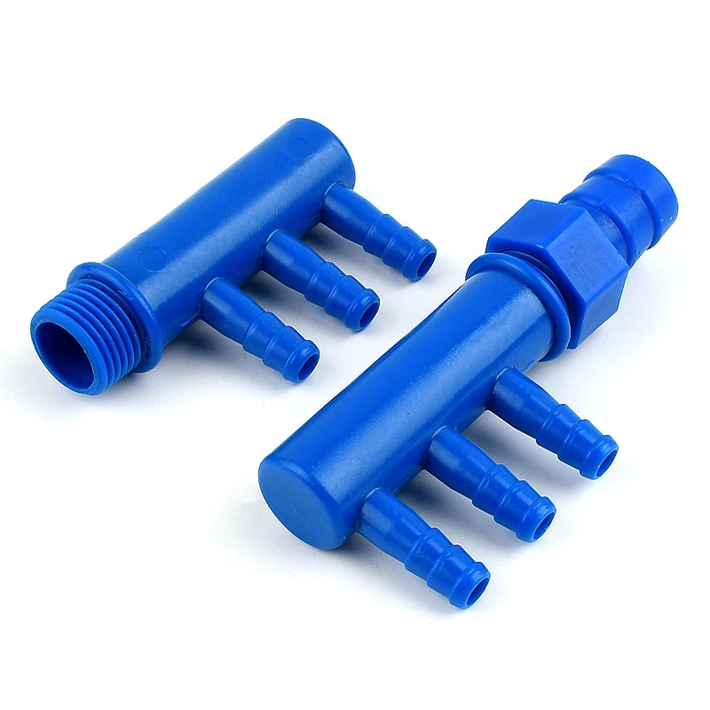 Thread 1I2 Pagoda 20 25 8mm 3~4ways  Plastic Connectors Irrigation Pipe Splitters Fish Tank Air Pump Aerator Hose Distributors