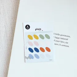 Suatelier Ellipse Semicircle Sticker Planner Index Mark Label Sticker Junk Journal Diary Cards Decoration Stationery Supplies