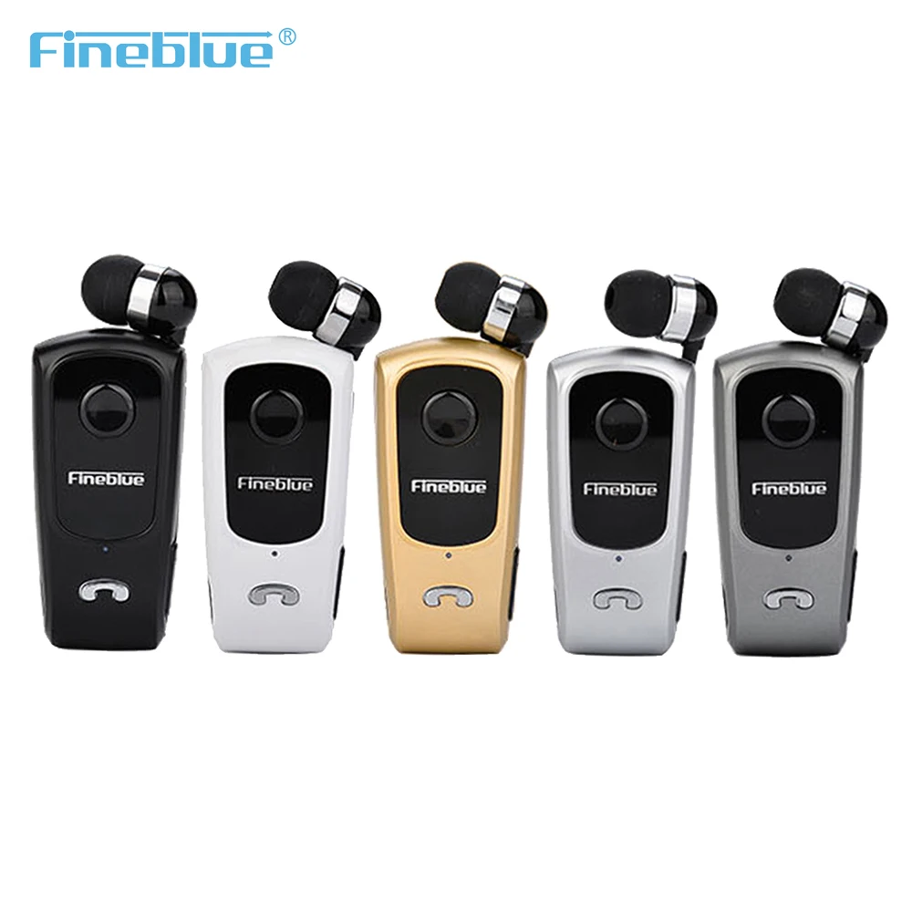 Original Fineblue F920 Mini Retractable Wireless Bluetooth Headset Clip Handfree BT Earphones Portable Sports Bluetooth Earphone