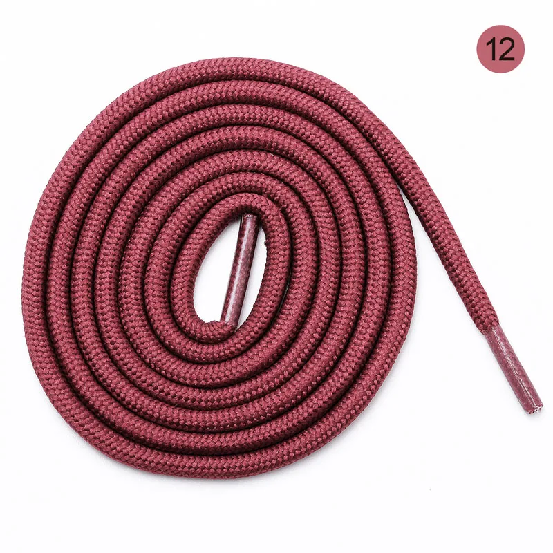 1Pair Round Solid Shoelaces Top Quality Polyester Shoes Lace Solid Classic Round Shoelace 50cm,80cm,100cm,120cm