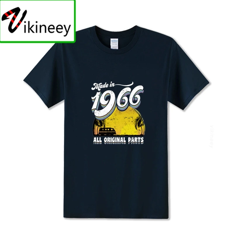 Geek Parody Made in 1966 All Original Parts Mens T shirt 52th Birthday Gift Retro Tee Best father present vintage 1966 T-shirts