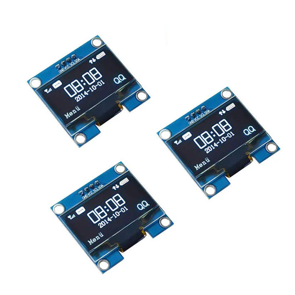0.91 polegadas 0.96 polegadas oled iic branco/amarelo azul/azul 12864 módulo de exibição oled i2c ssd1306 placa de tela lcd para arduino