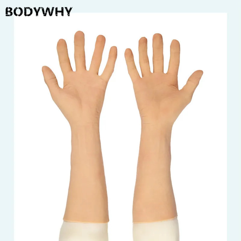 

Fake Hand Artificial Skin Gloves Real-life Re-mould Simulation Men's Silicone Prosthesis Cover Up Scars High Quality Hot Sale