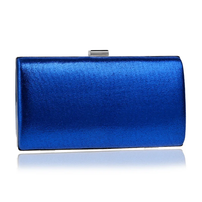 Bolsos de noche con solapa para mujer, Cartera de mano con cadena de Metal, a la moda, para fiesta, varios colores