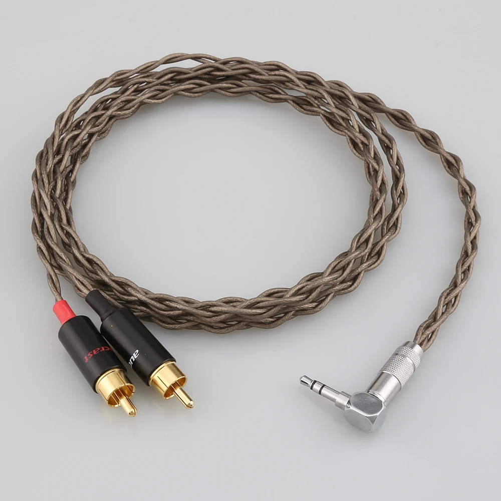 HIFI Nordost ODIN 2  audiophile silver aux 3.5mm headset plug to 2rca jack Audio signal line Computer and audio connection cable