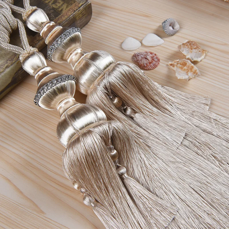 Curtain Tapestry Hanging Tassel Hanging Belt Ropes Ball Buckle Decoration Curtains Tiebacks Buckle Bandages Curtain Accessories