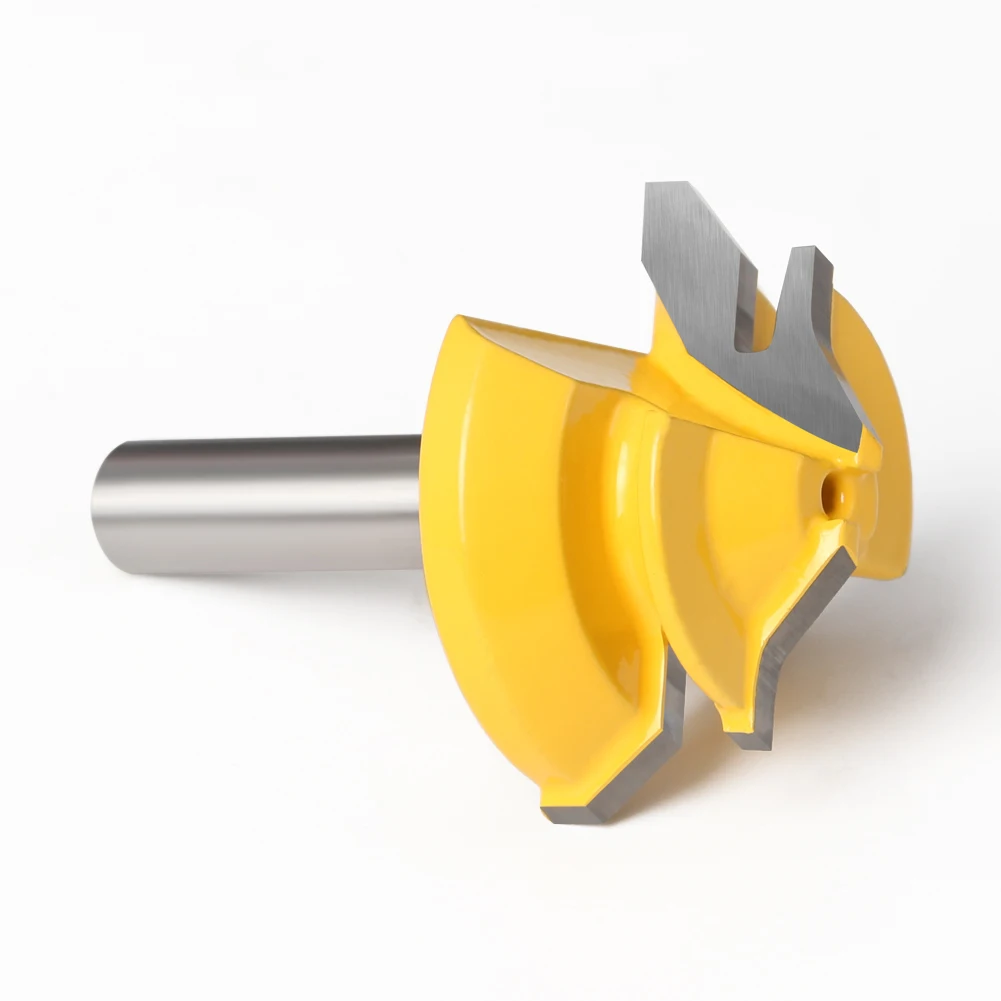 Imagem -06 - Degree Lock Miter Router Bit Polegada Shank Carpintaria Tenon Milling Cutter Tool Fresagem de Perfuração para Madeira Carbide Alloy 45