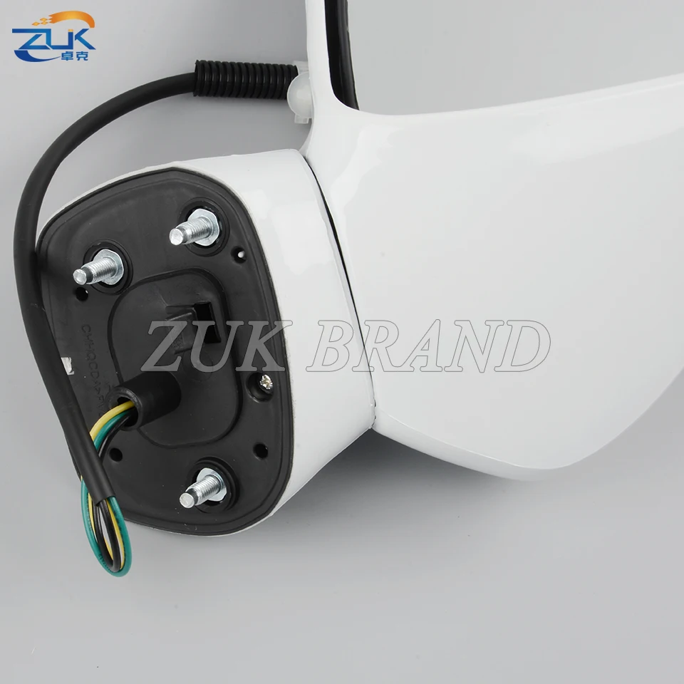 ZUK Left Right Exterior Rearview Mirror Assy For HONDA FIT JAZZ 2005-2008 FIT SALOON 2003-2006 CITY 2007-2008 3-PINS No LED Lamp