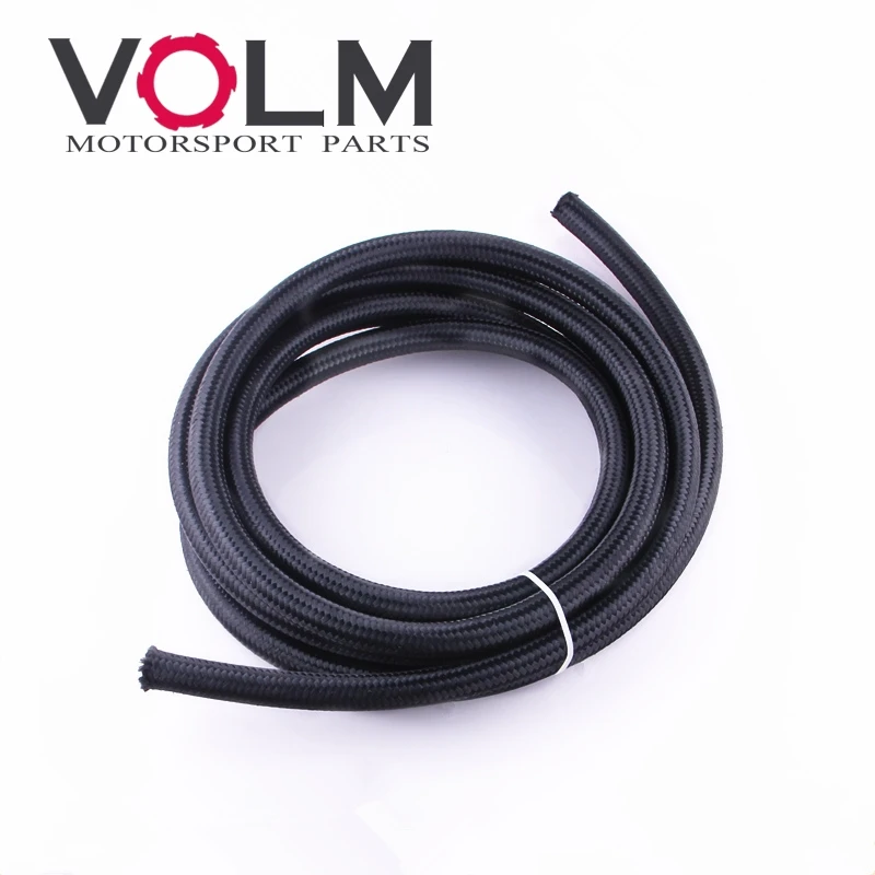 AN6 auto universal Nylon stainless steel braided fitting fuel supply hose fuel line knitted hose doubled braided hose