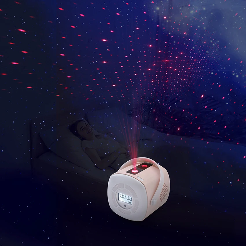 Tragbare Nachtlichter, wiederauf ladbarer Stern projektor mit Fernbedienung und Timer, Projektions licht lampe, 26 Muster