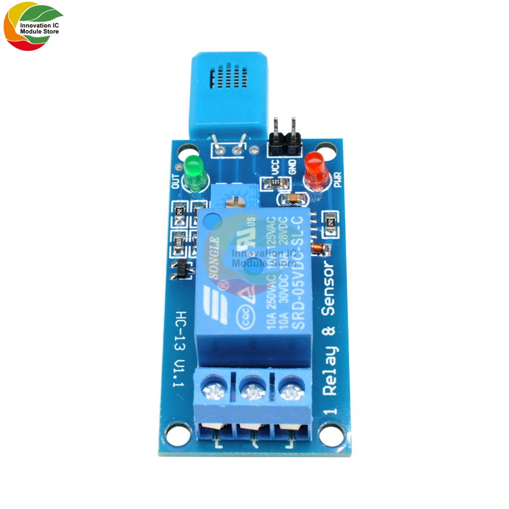 HR202 DC 5V 1 Channal 1CH 5V Humidity Sensitive Switch Relay Module Humidity Controller Humidity Sensor Module With Indicator