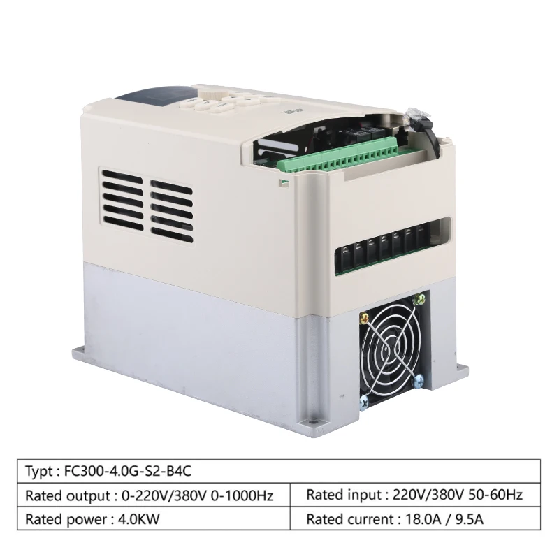 4.0 KW BEST Inverter VFD 220V / 380V Inverter 1000Hz Three-Phase Variable Frequency Drive, CNC Spindle Motor Speed Control