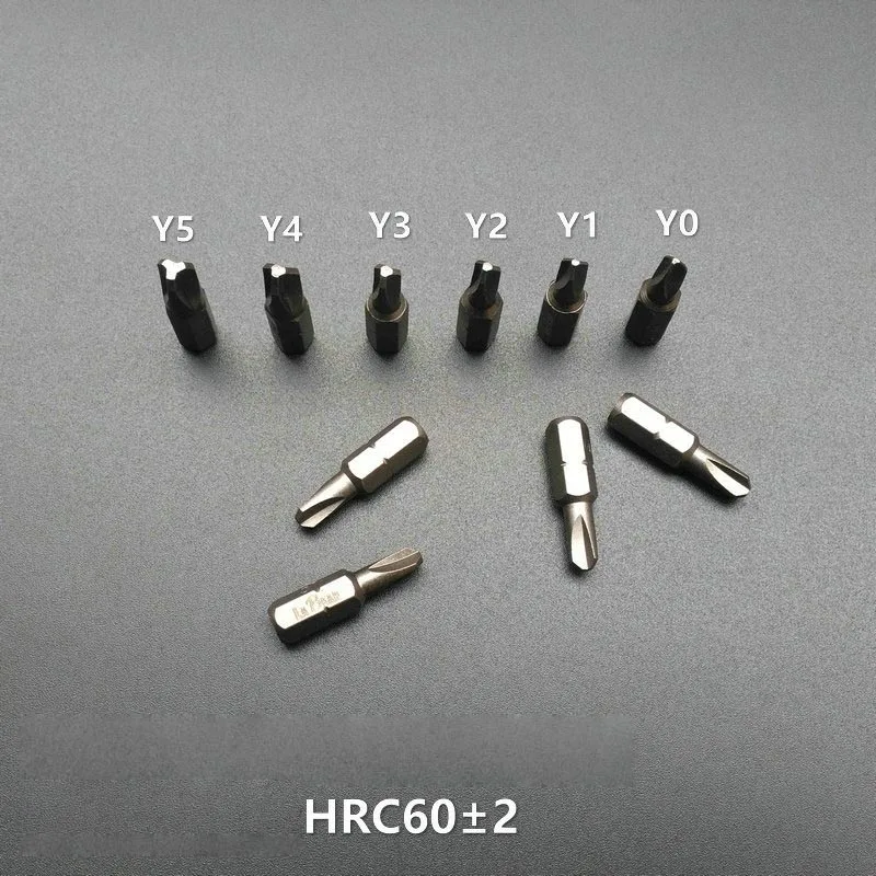 6 قطعة/المجموعة البسيطة قصيرة المغناطيسي صلابة عالية Y شكل مفك بت 1/4 '6.35 مللي متر عرافة عرقوب Y نوع Y0 Y1 Y2 Y3 Y4 Y5 25 مللي متر طول