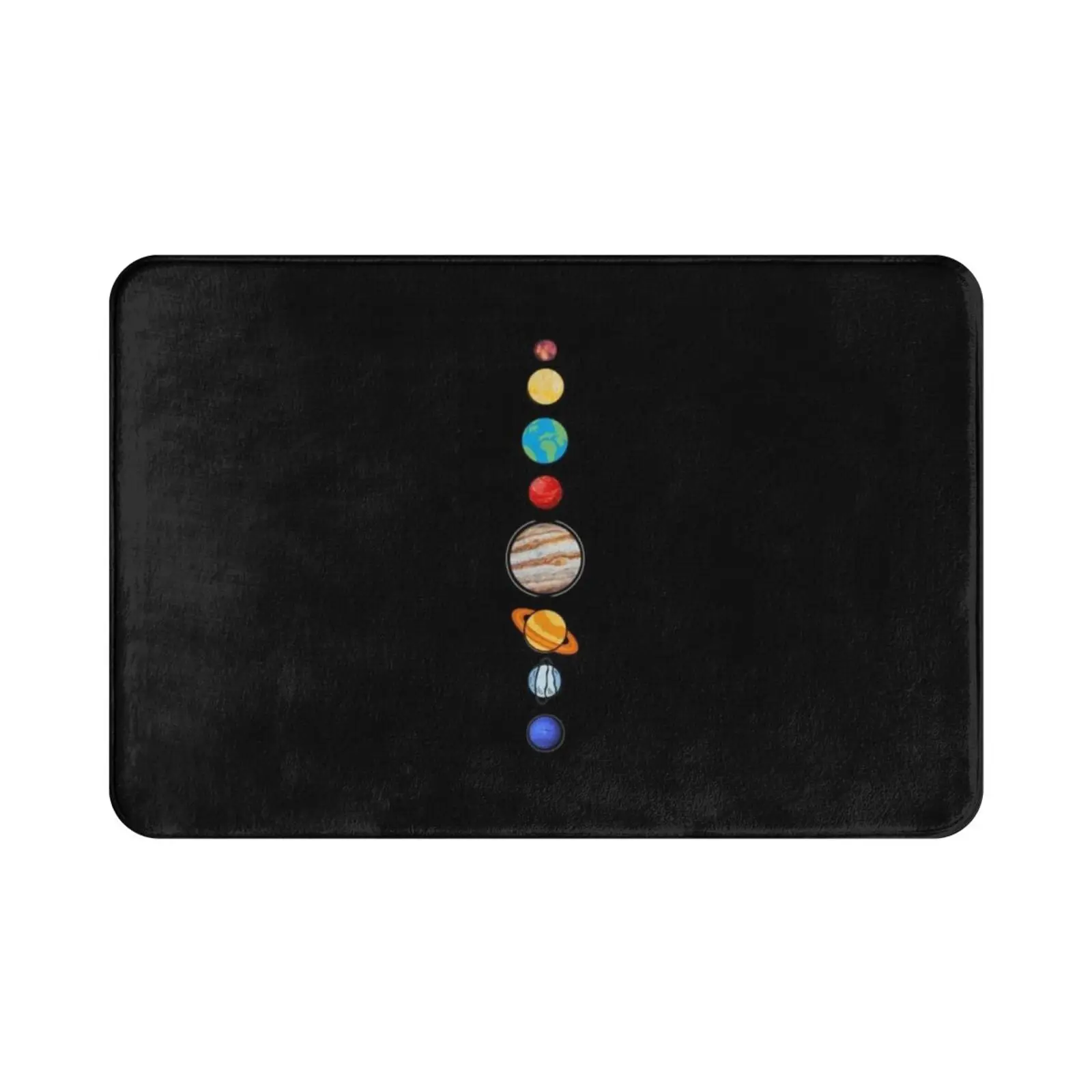 Planets Colour Carpet Mat Rug Cushion Soft Planets Geeleebee Tpdesigns Traingular Paradise Sketch Sketchy Black