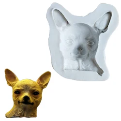Large Chihuahua Dog Silicone Soap Mold Cake Decorating Tools Fondant Resin Sugarcraft Gumpaste Chocolate Sugarcraft Mold M2371