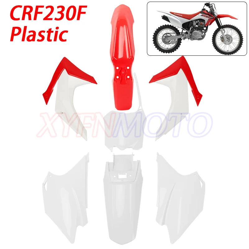 

Motorcycle Plastic Fairing Fenders Number Plate Shrouds Side Panels For HONDA CRF230F CRF 230F 2015 2016 2017 15-17