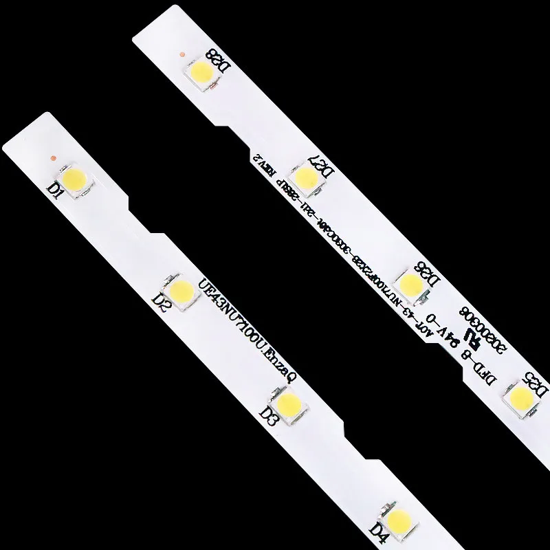 1set=2pcs LED backlight strip for LED UE43NU7100U 43inch_NU7100F UE43NU7120U UE43NU7170U BN96-45954A UE43NU7100 28 Lamp beads